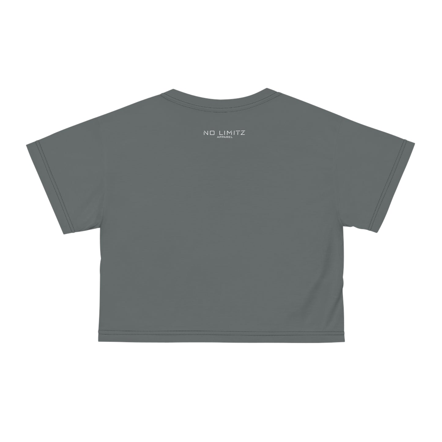 NL Womens Dark Grey Silk Crop Tee