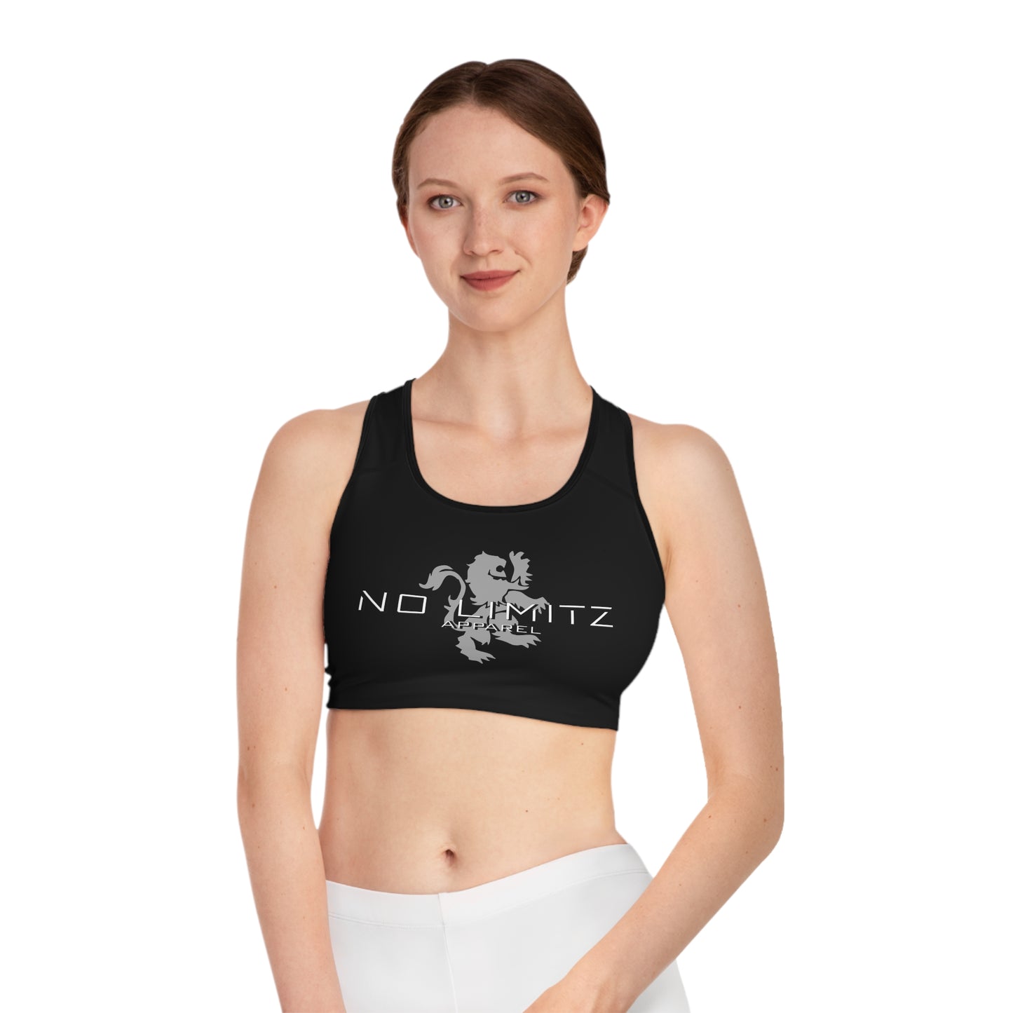 NO LIMITZ Womens Black Sports Bra