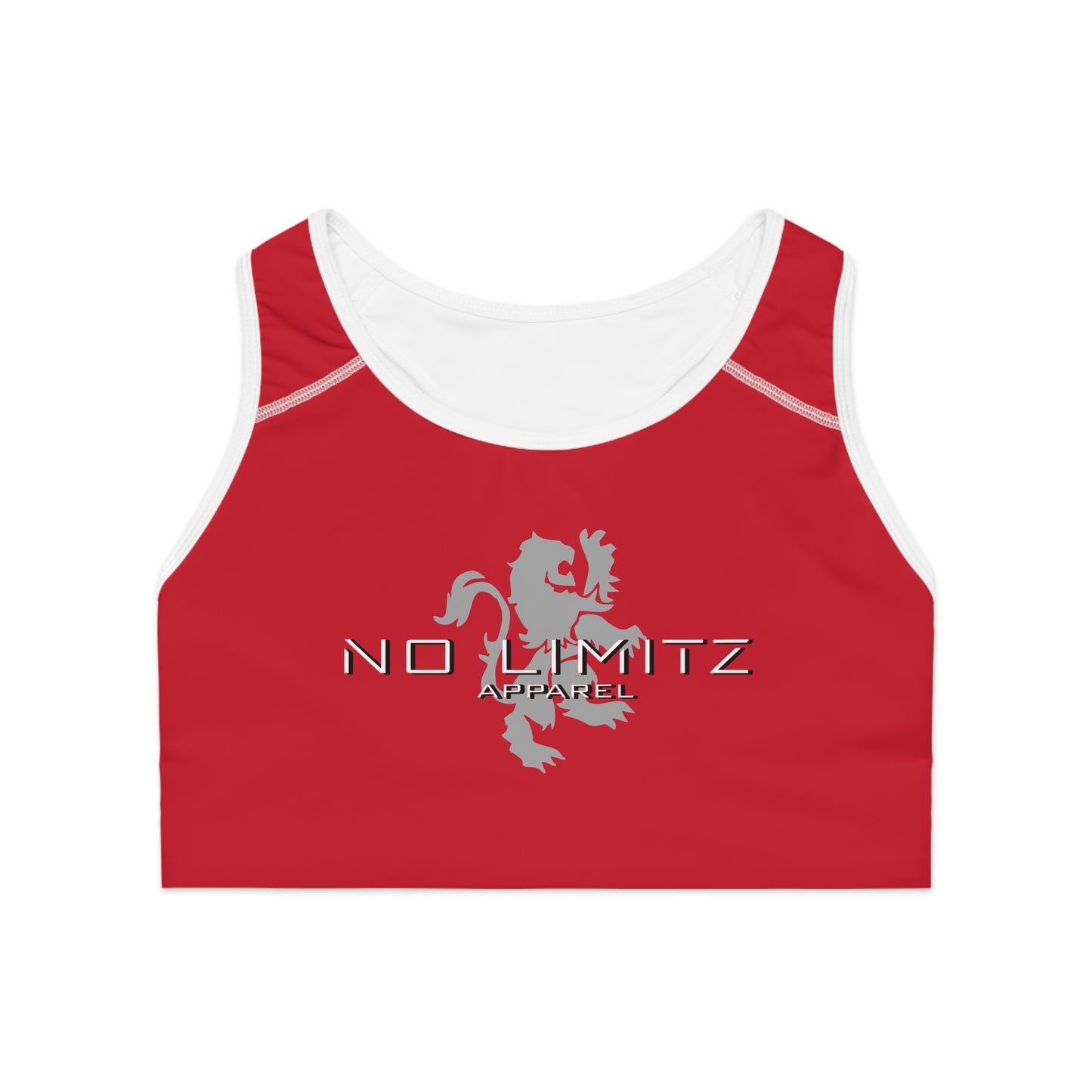 NO LIMITZ Women's Red Sports Bra