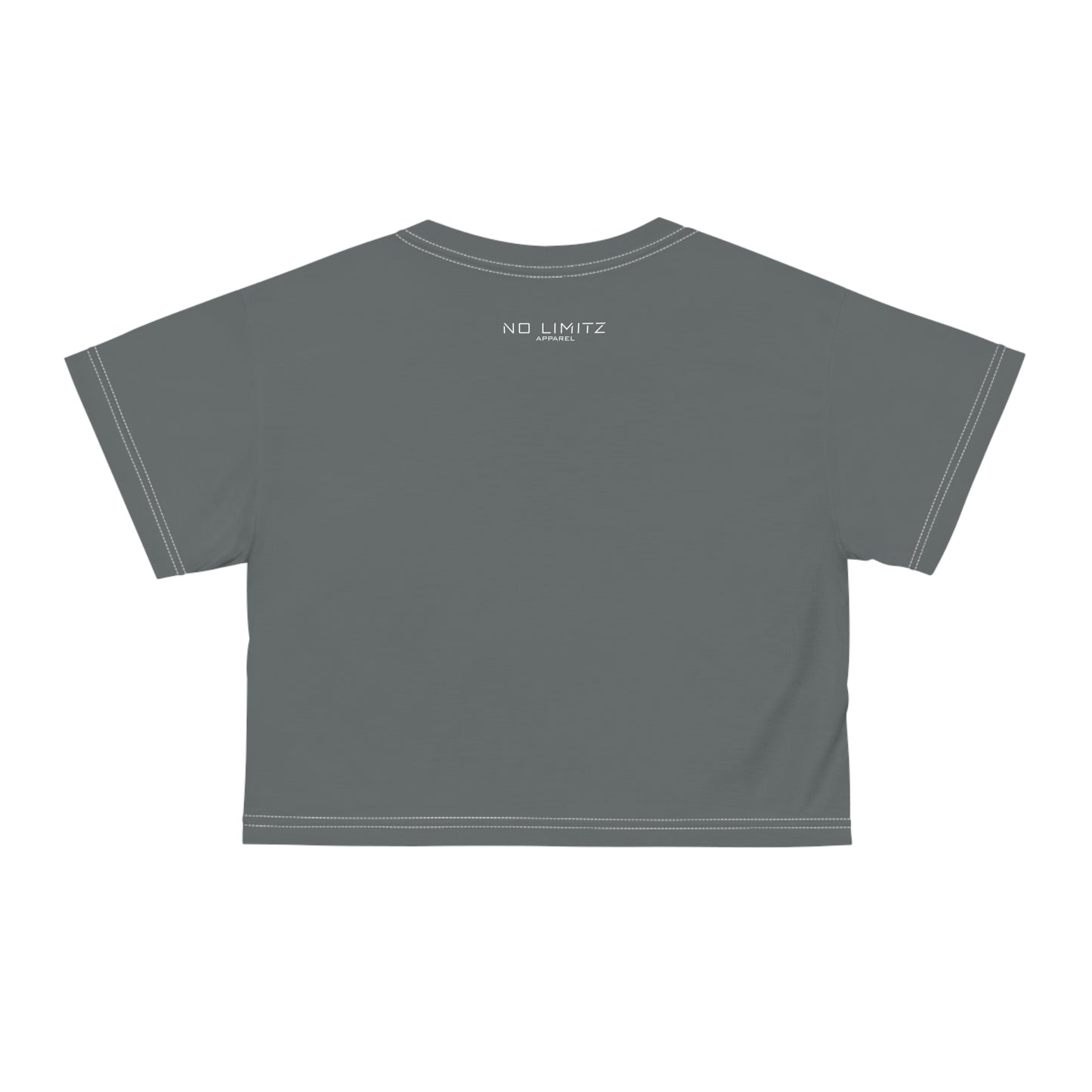 NL Womens Dark Grey Silk Crop Tee