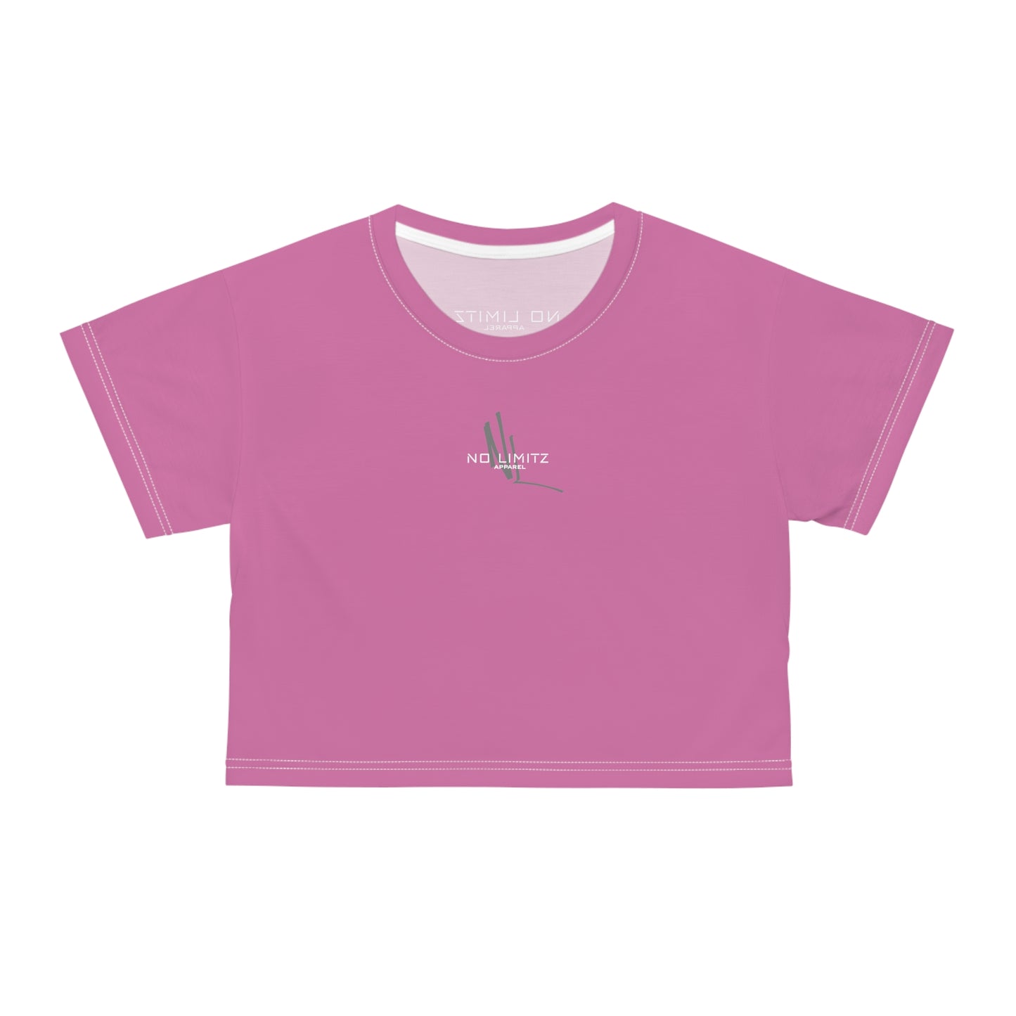 NL Womens Pink Silk Crop Tee