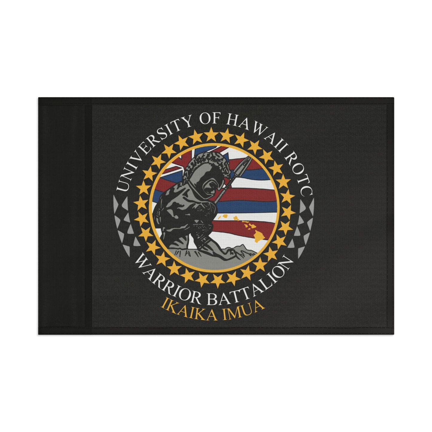 University of Hawaii Army ROTC Black Flag (Single Side)