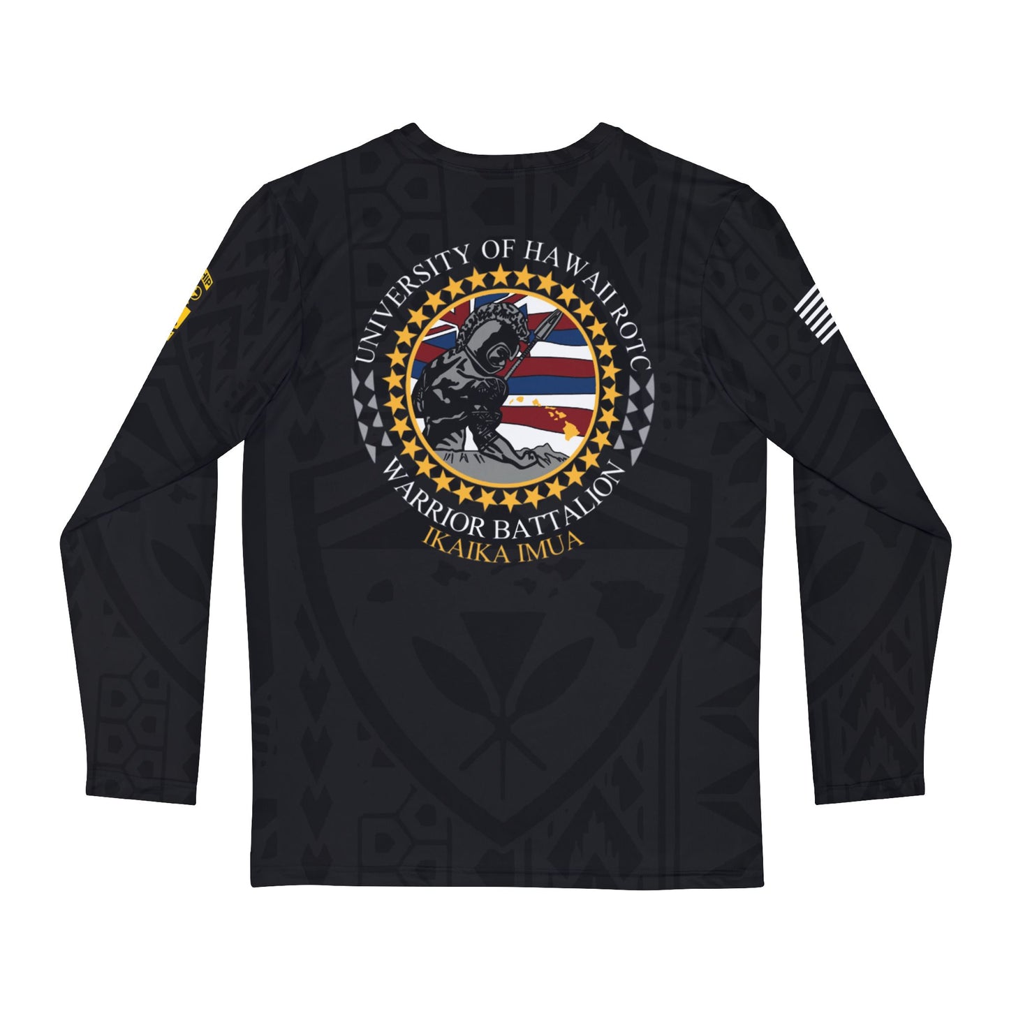 University of Hawaii Army ROTC Black Silk Long Sleeve PT Shirt V2