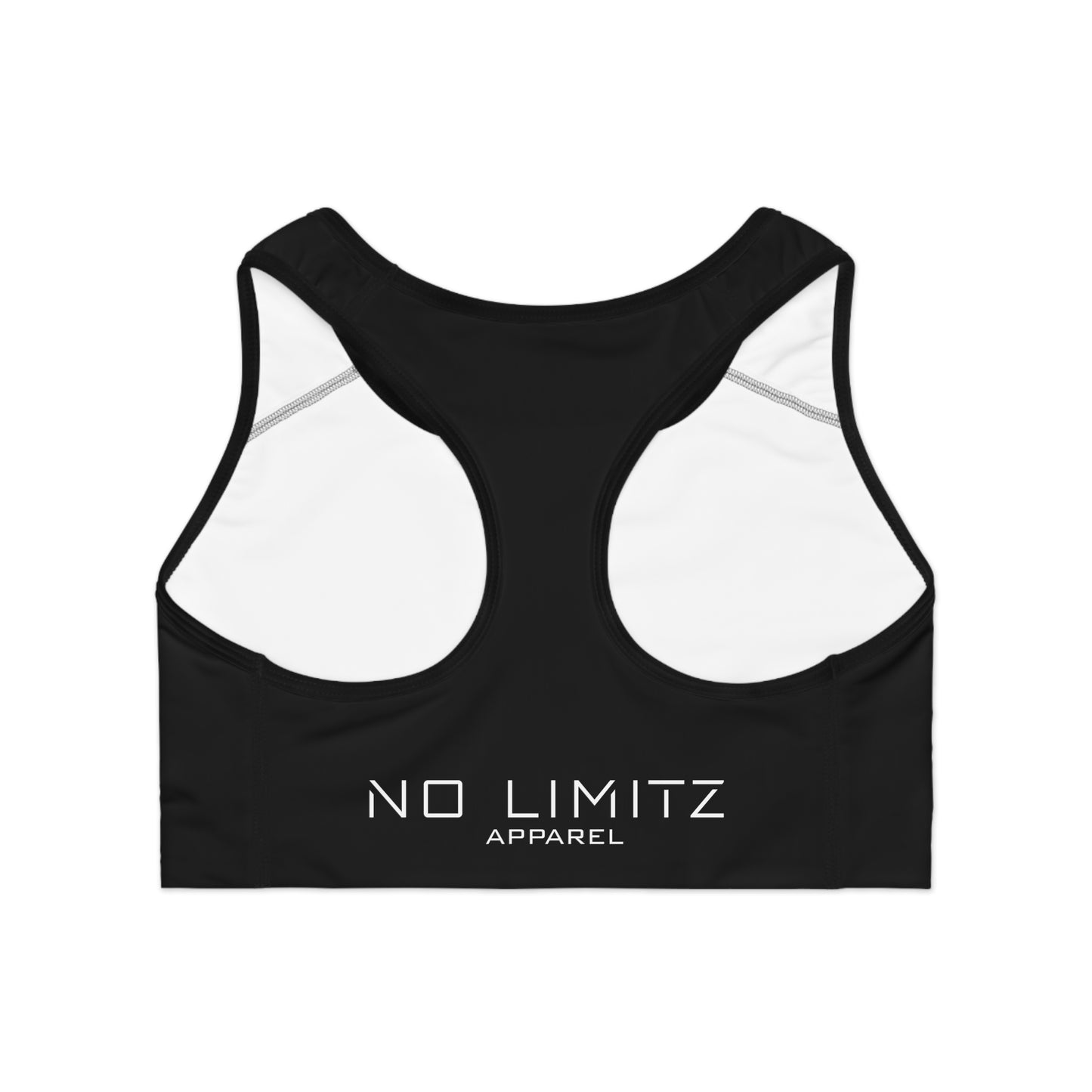 NO LIMITZ Womens Black Sports Bra