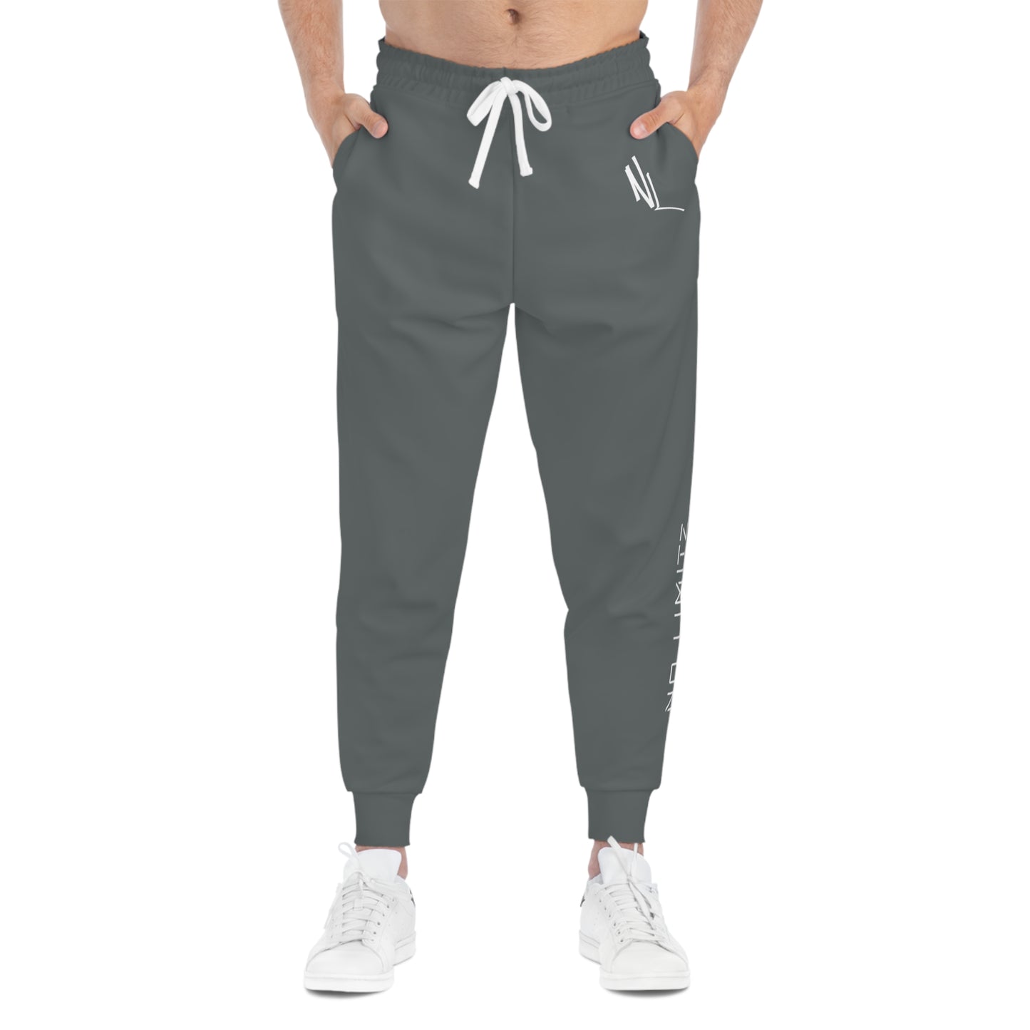 NO LIMITZ Grey Athletic Joggers
