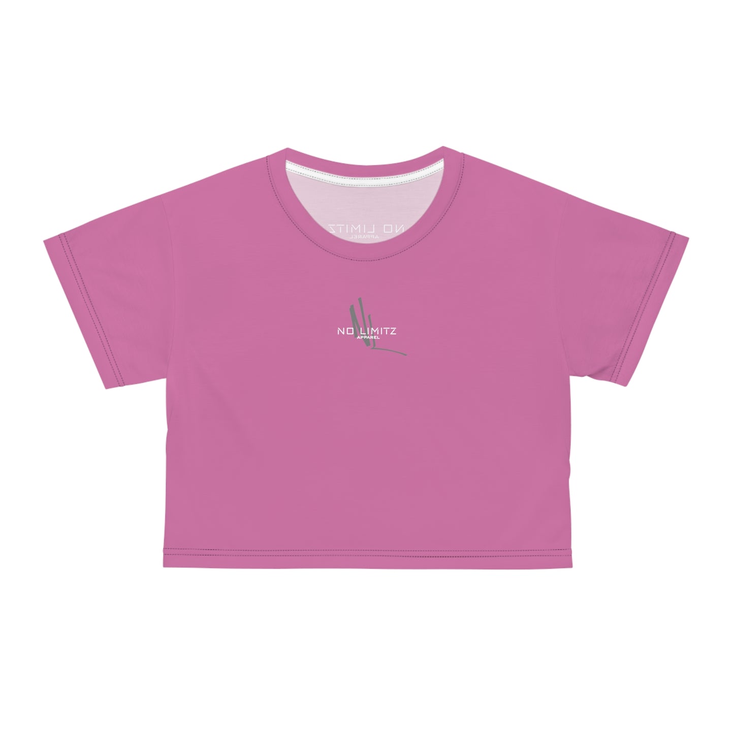 NL Womens Pink Silk Crop Tee