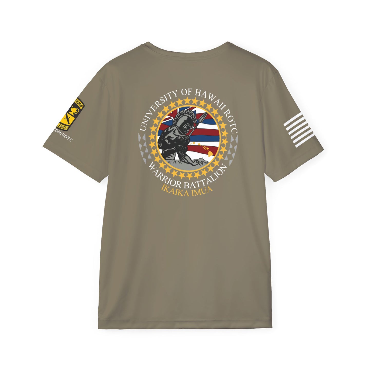Tan 499 University of Hawaii ROTC Jersey Style Shirt