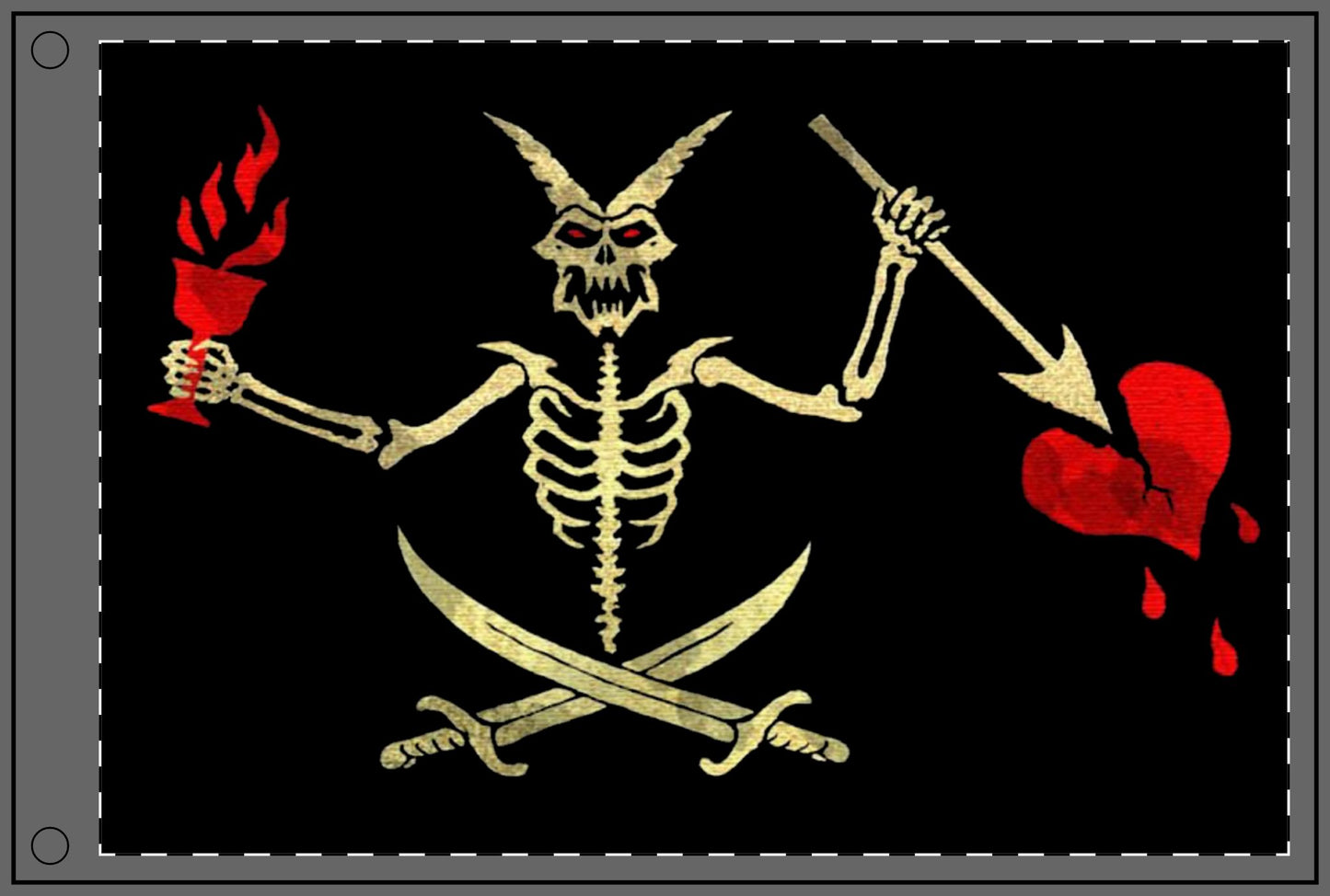 No Quarter Double Sided Flag