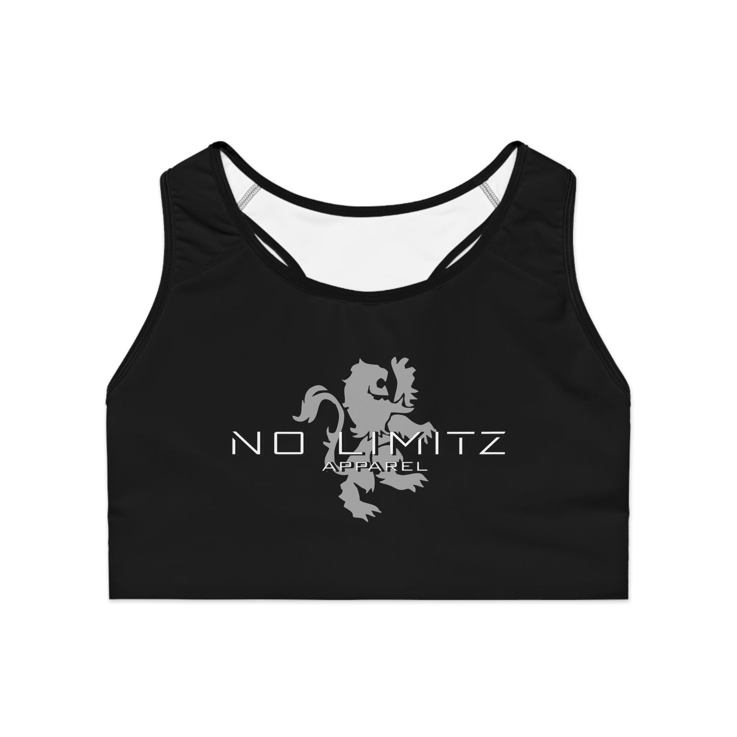 NO LIMITZ Womens Black Sports Bra