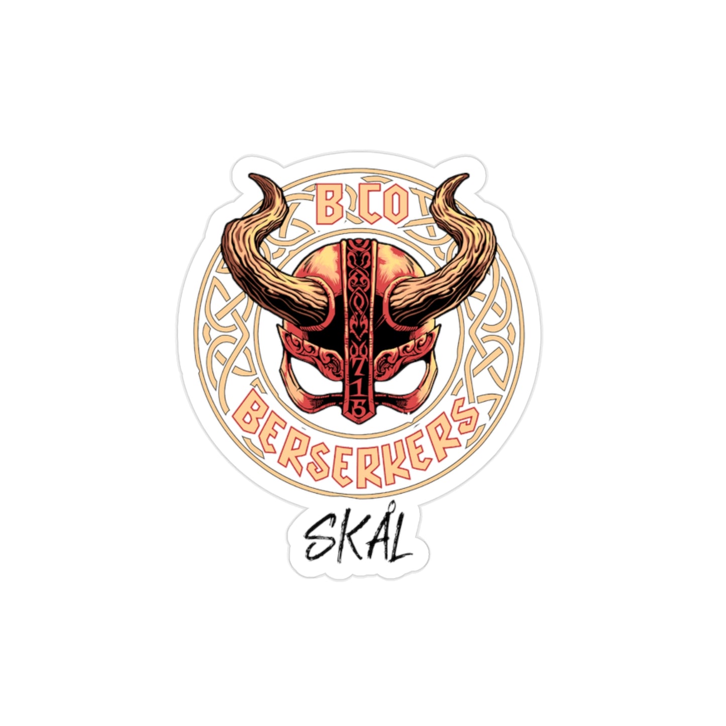 715 Berserkers Sticker transparent