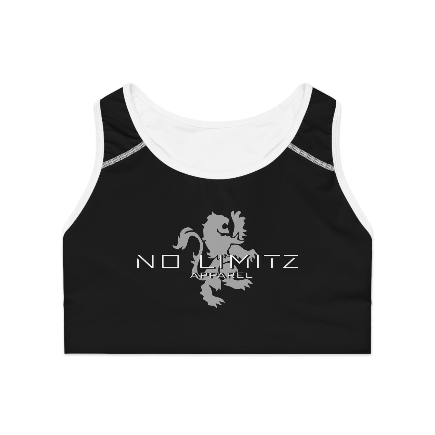 NO LIMITZ Womens Black Sports Bra
