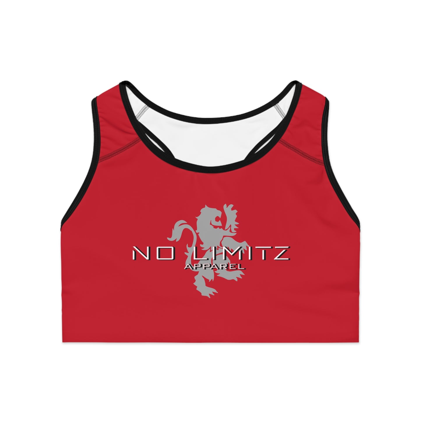 NO LIMITZ Women's Red Sports Bra