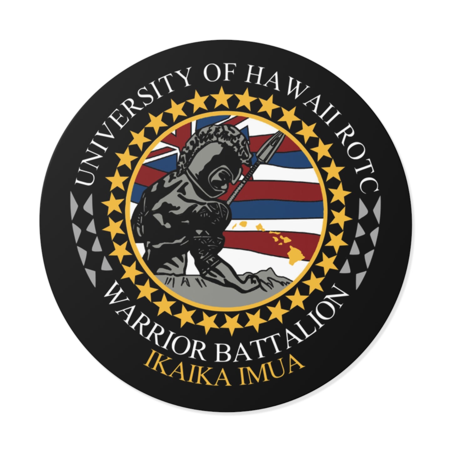 University of Hawaii Army ROTC Warrior Battalion Stickers