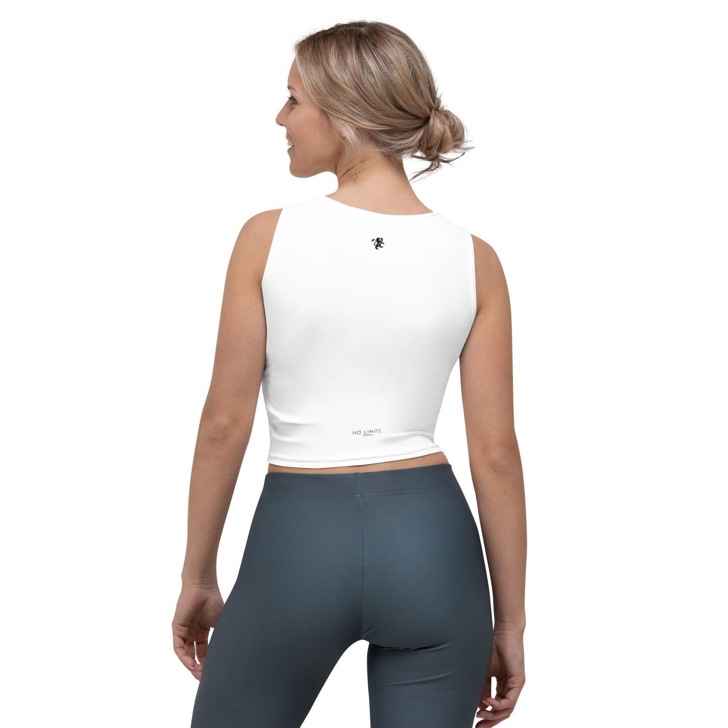 White NL Crop Top