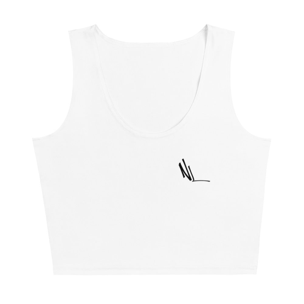 White NL Crop Top