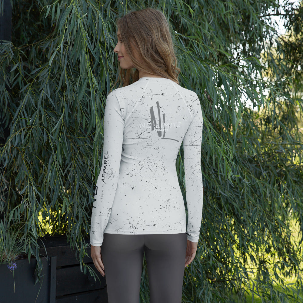 NL WHITE Women's Rash Guard