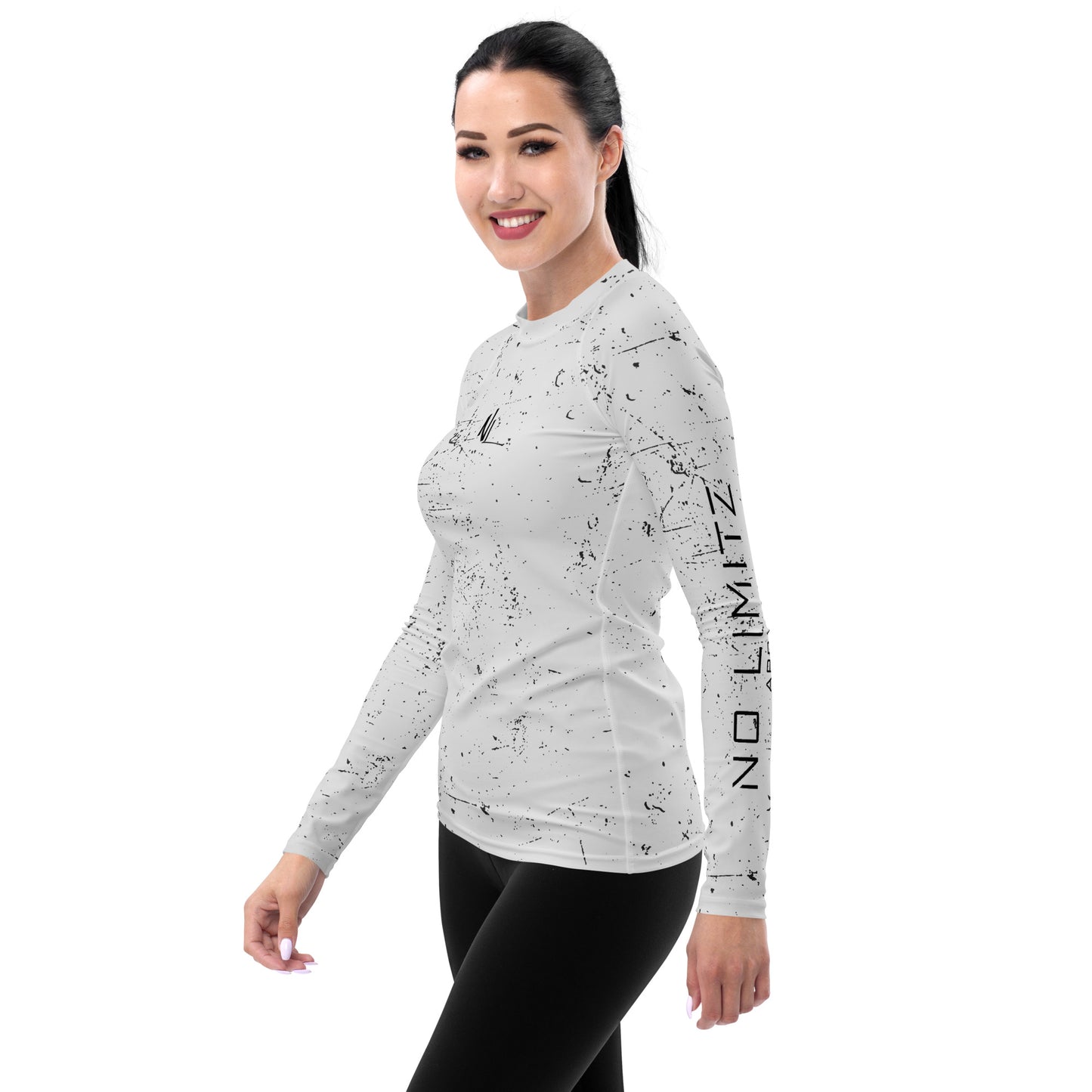 NL WHITE Women's Rash Guard