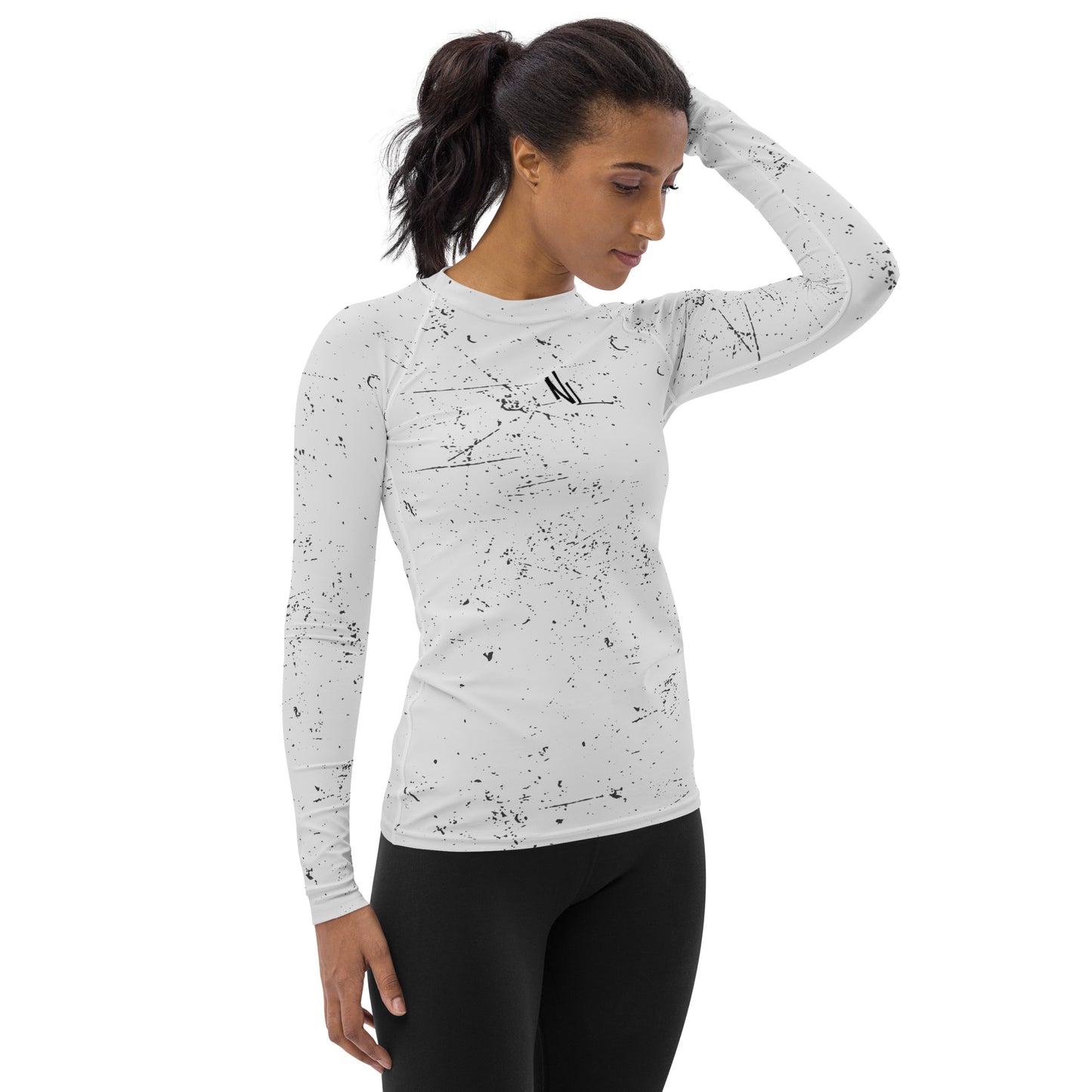 NL WHITE Women's Rash Guard