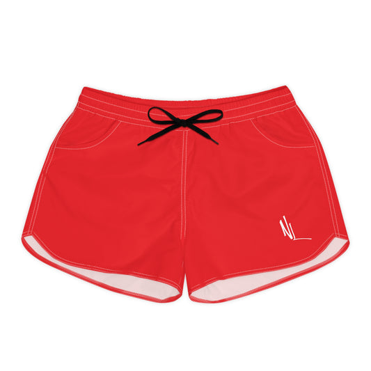 NL Women's Red Casual Shorts