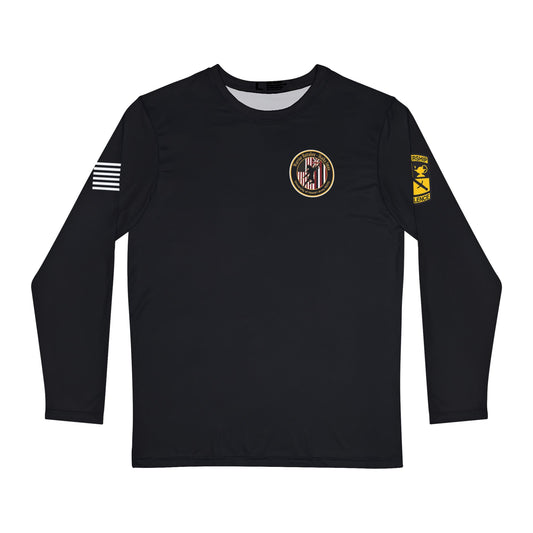 University of Hawaii Army ROTC Black Silk Long Sleeve PT Shirt V1