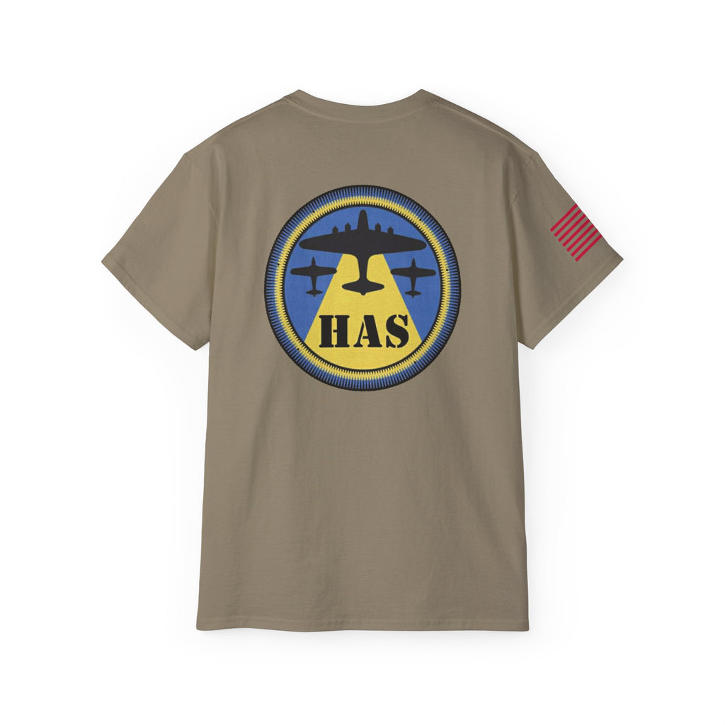 HAS WWII Vintage Cotton T Shirt (Badge & Name Option)