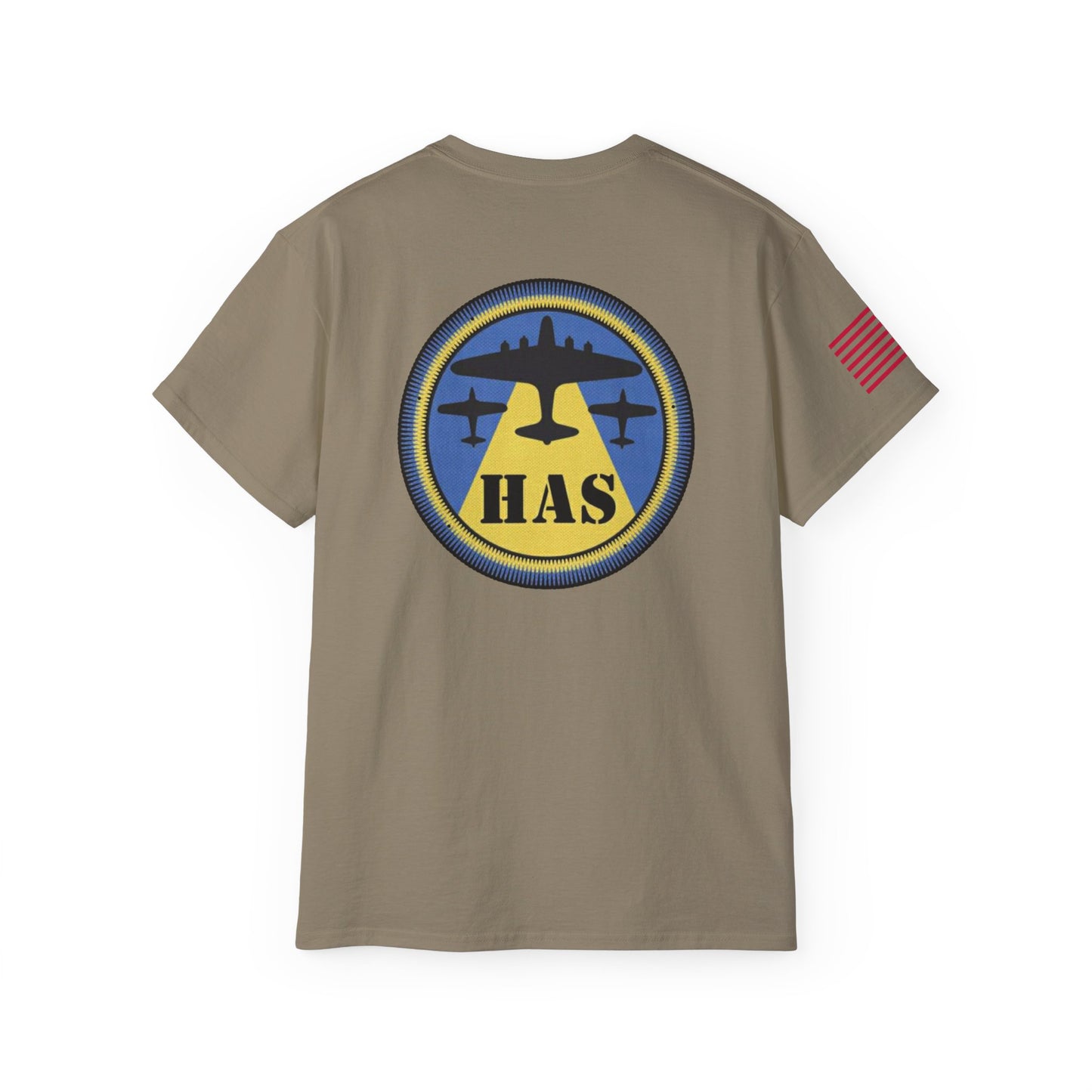 HAS WWII Vintage Cotton T Shirt (Badge & Name Option)