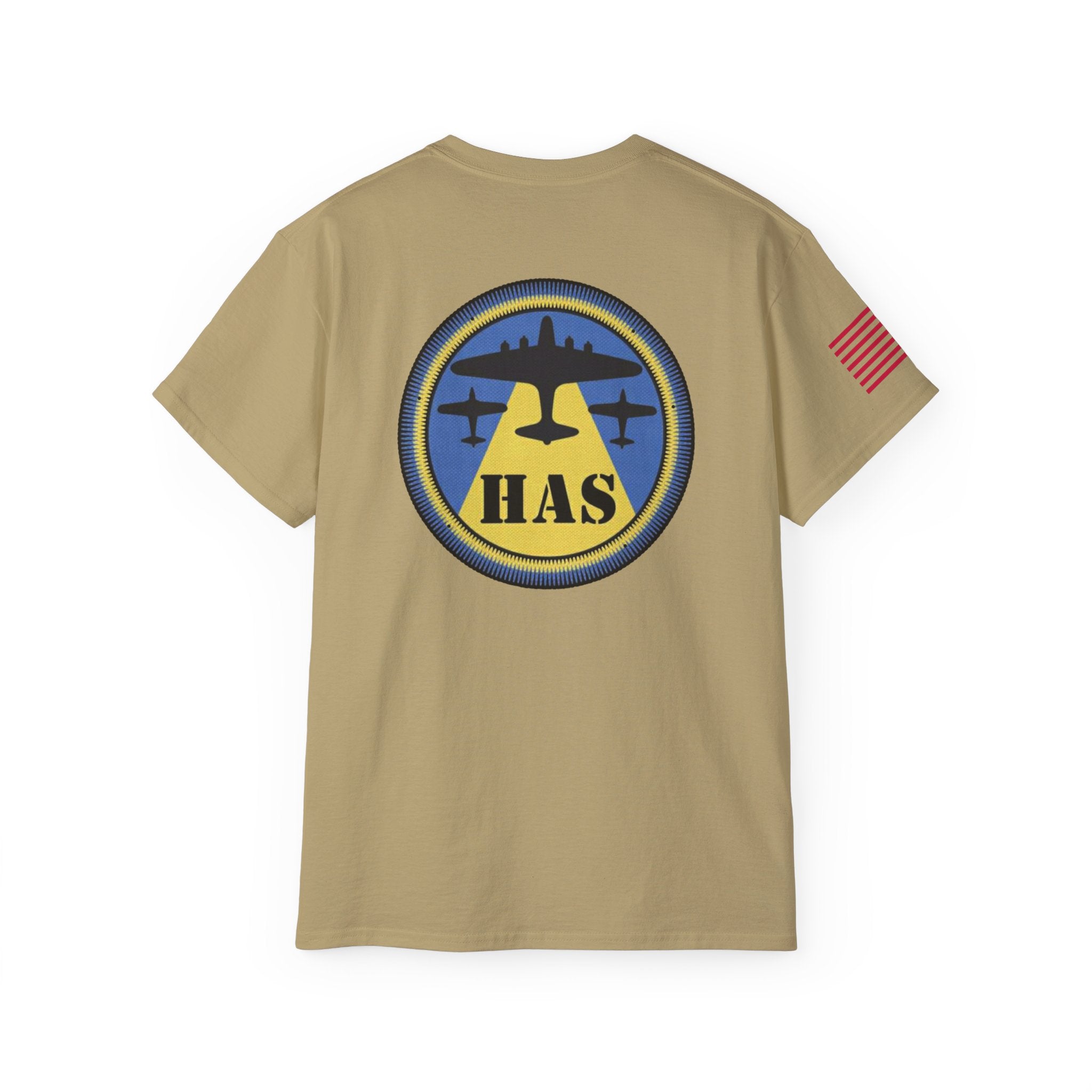 HAS WWII Vintage Cotton T Shirt (Badge & Name Option)