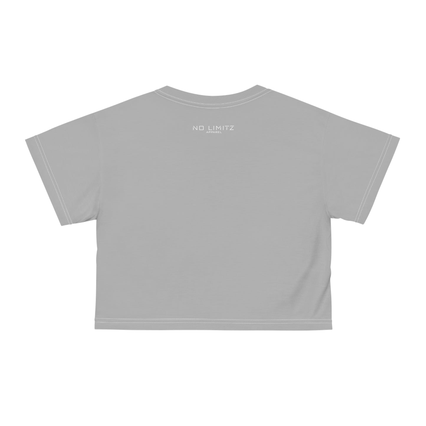 NL Womens Light Grey Silk Crop Tee