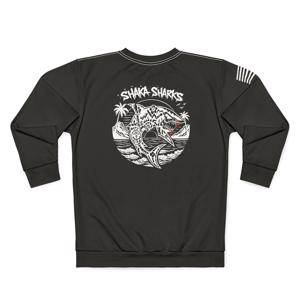 Shaka Sharks Graphic Sweatshirt — Vintage Surf Shark Crewneck