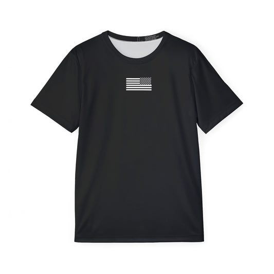 NL MILITARY FLG Black Sports Jersey (DRI FIT)