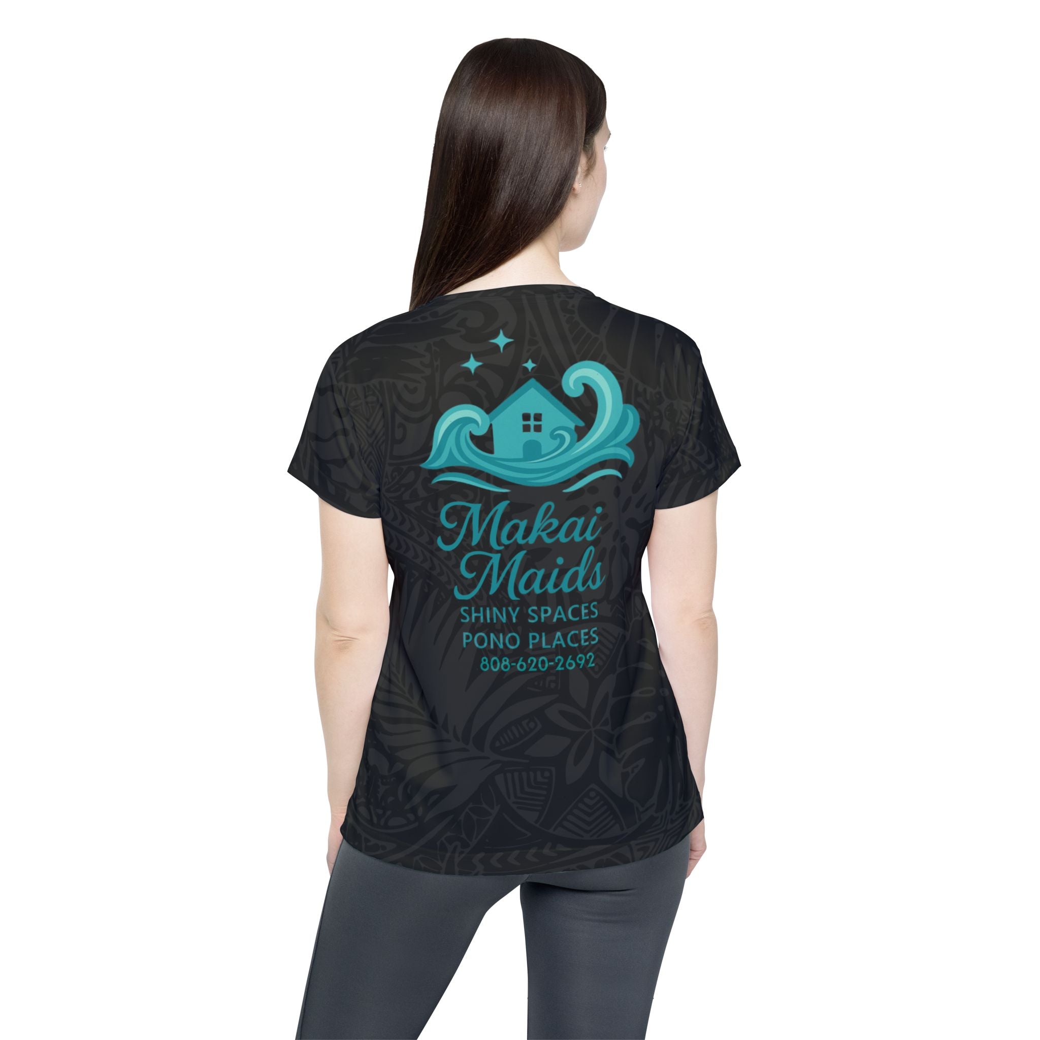 Makai Maids Leaf Print T Shirt