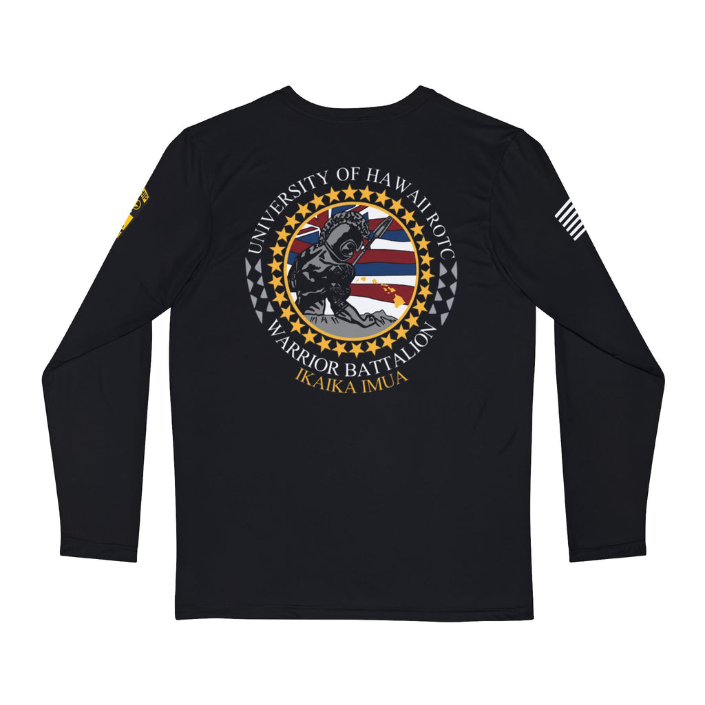 University of Hawaii Army ROTC Black Silk Long Sleeve PT Shirt V1