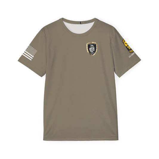 Tan 499 8th Brigade (VIKING) University of Hawaii ROTC Jersey Style Shirt
