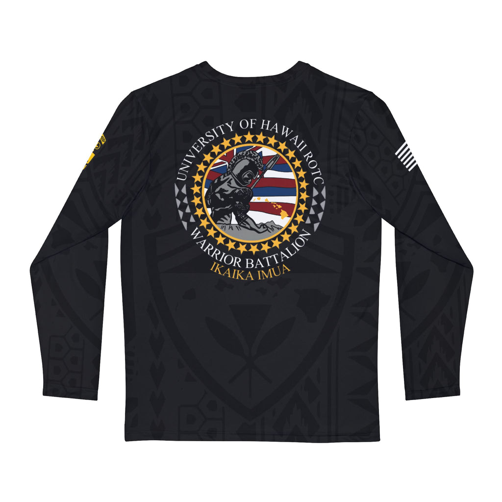 University of Hawaii Army ROTC Black Silk Long Sleeve PT Shirt V2