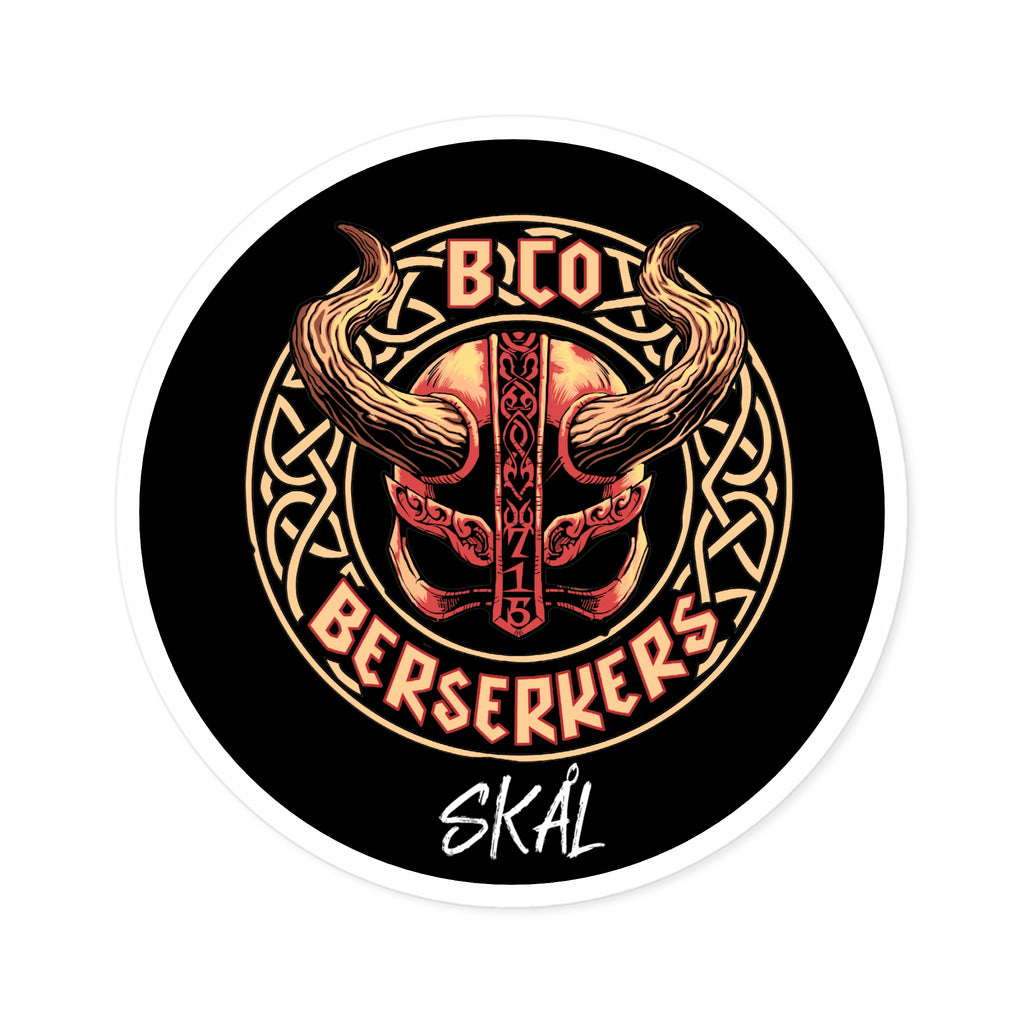 715 Berserkers Round Sticker