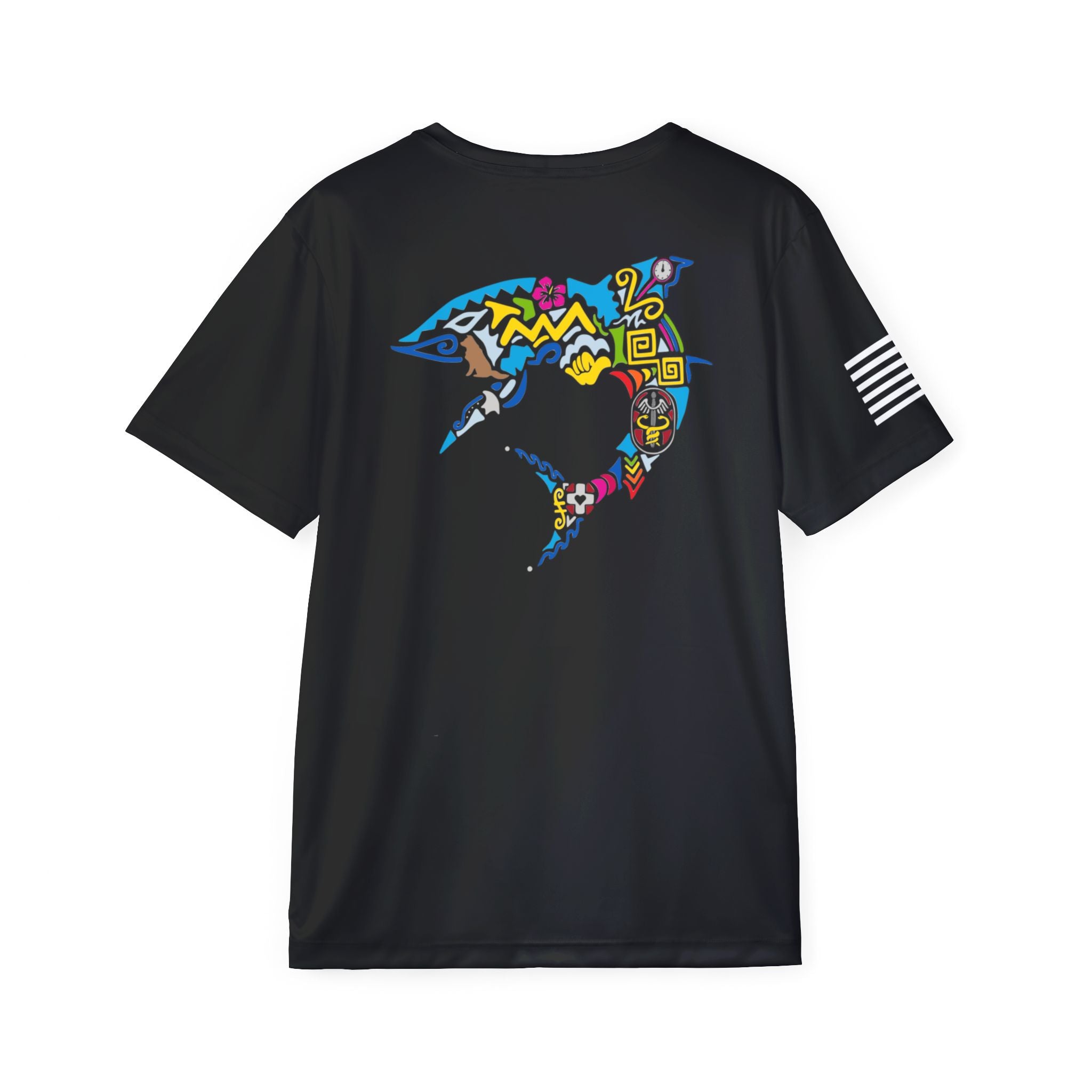 Shaka Sharks Black Silk PT Shirt V2