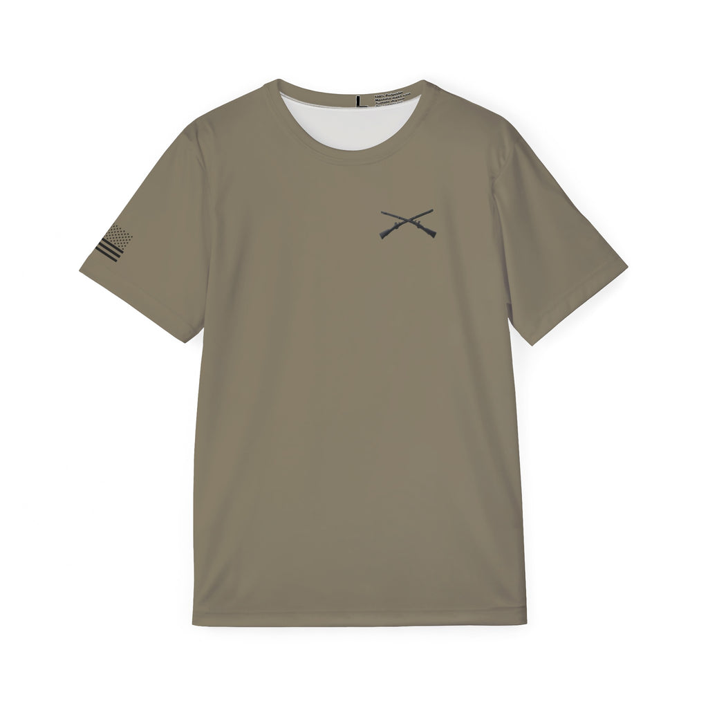 INFANTRY 1 AD Tan 499 tee