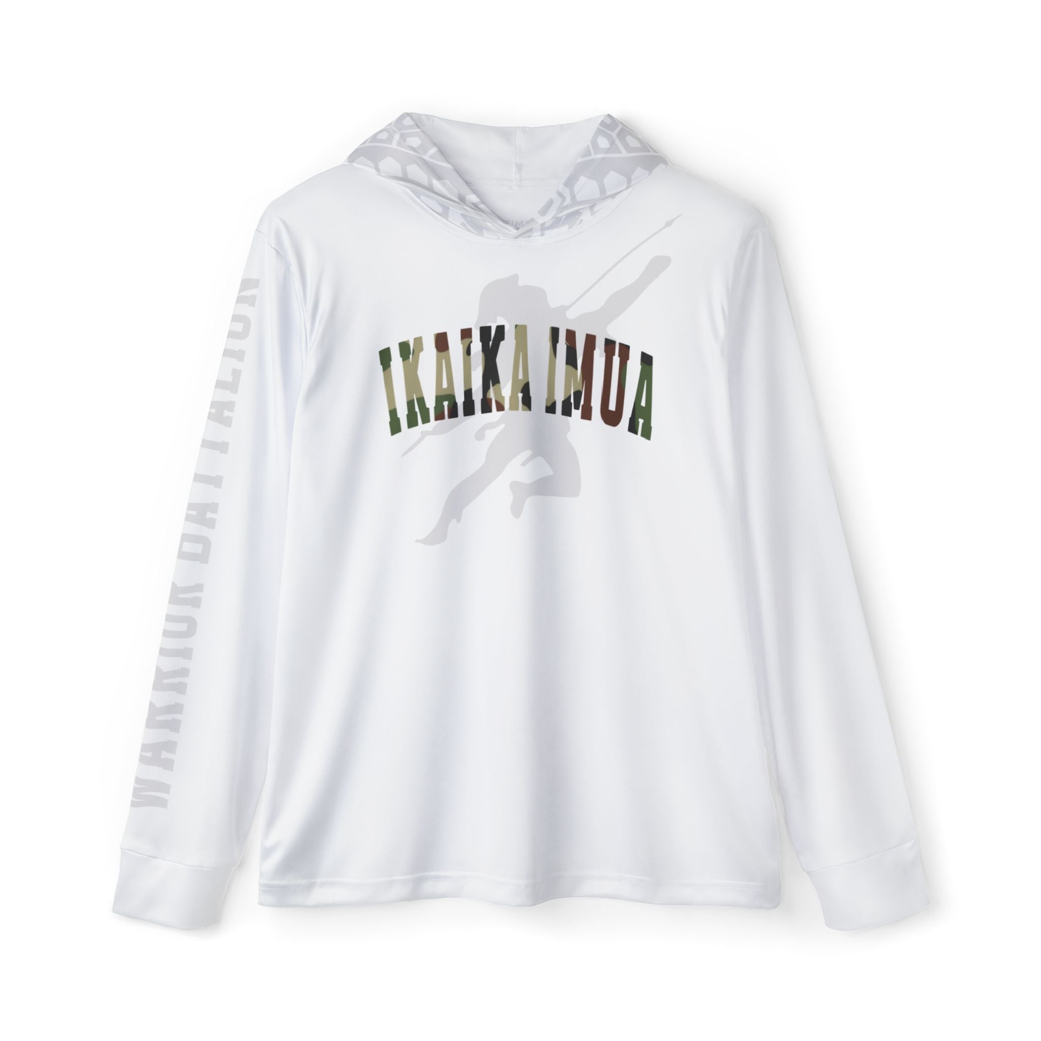 Warrior Battalion Icy White Silk Warmup Hoodie