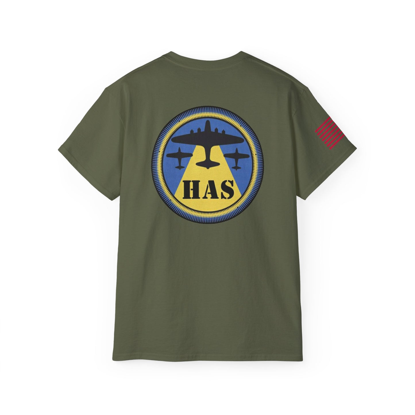 HAS WWII Vintage Cotton T Shirt (Badge & Name Option)