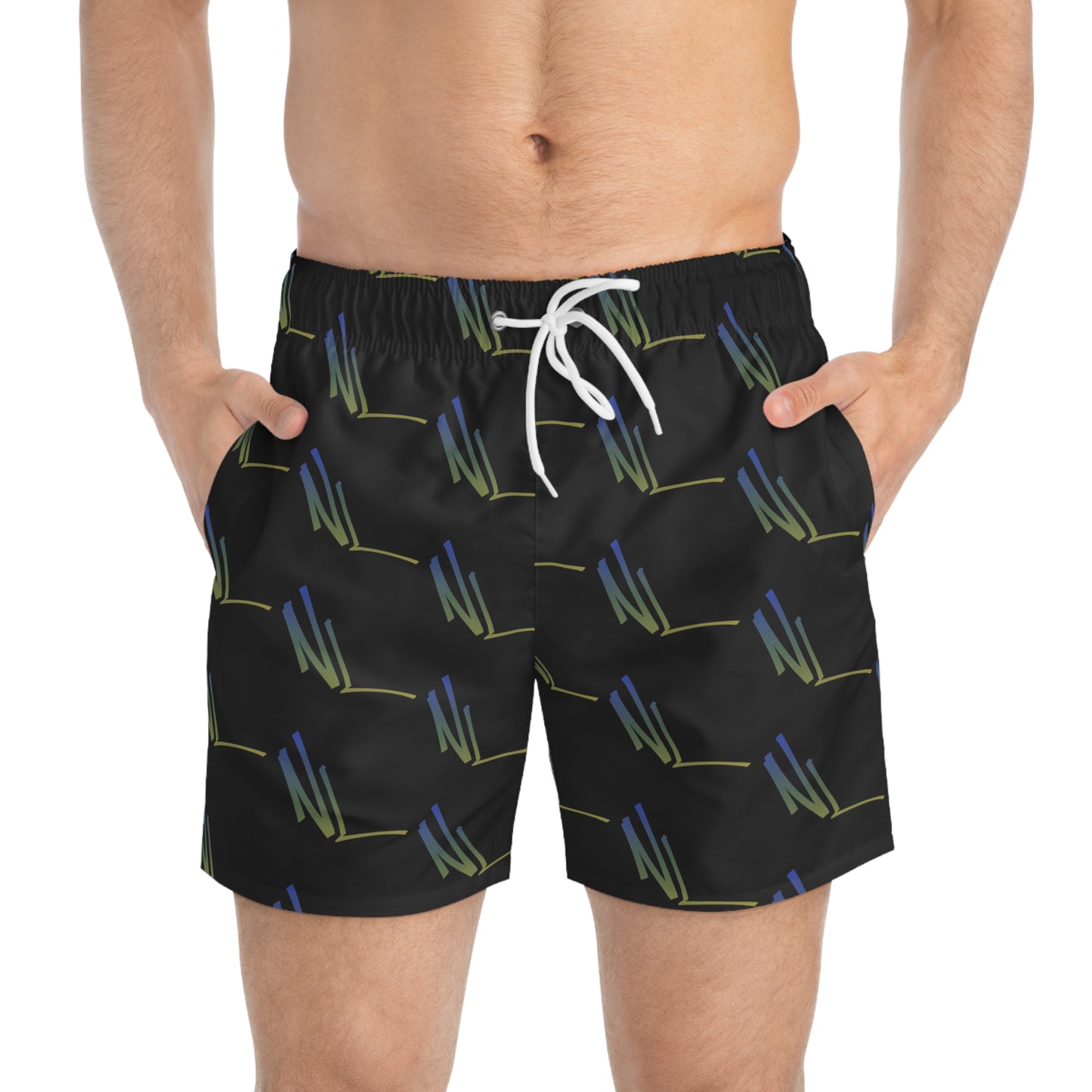 NL Candy Black Swim Trunks