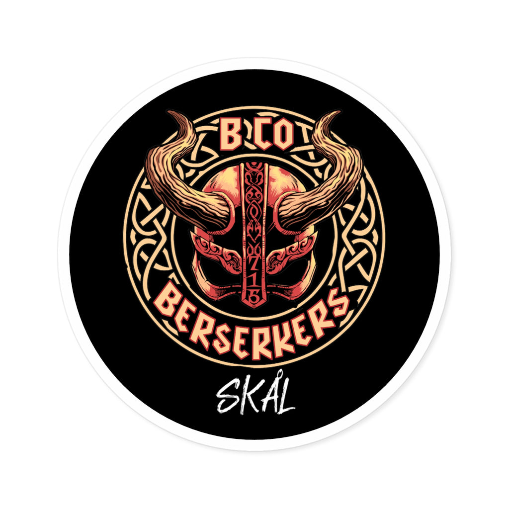 715 Berserkers Round Sticker