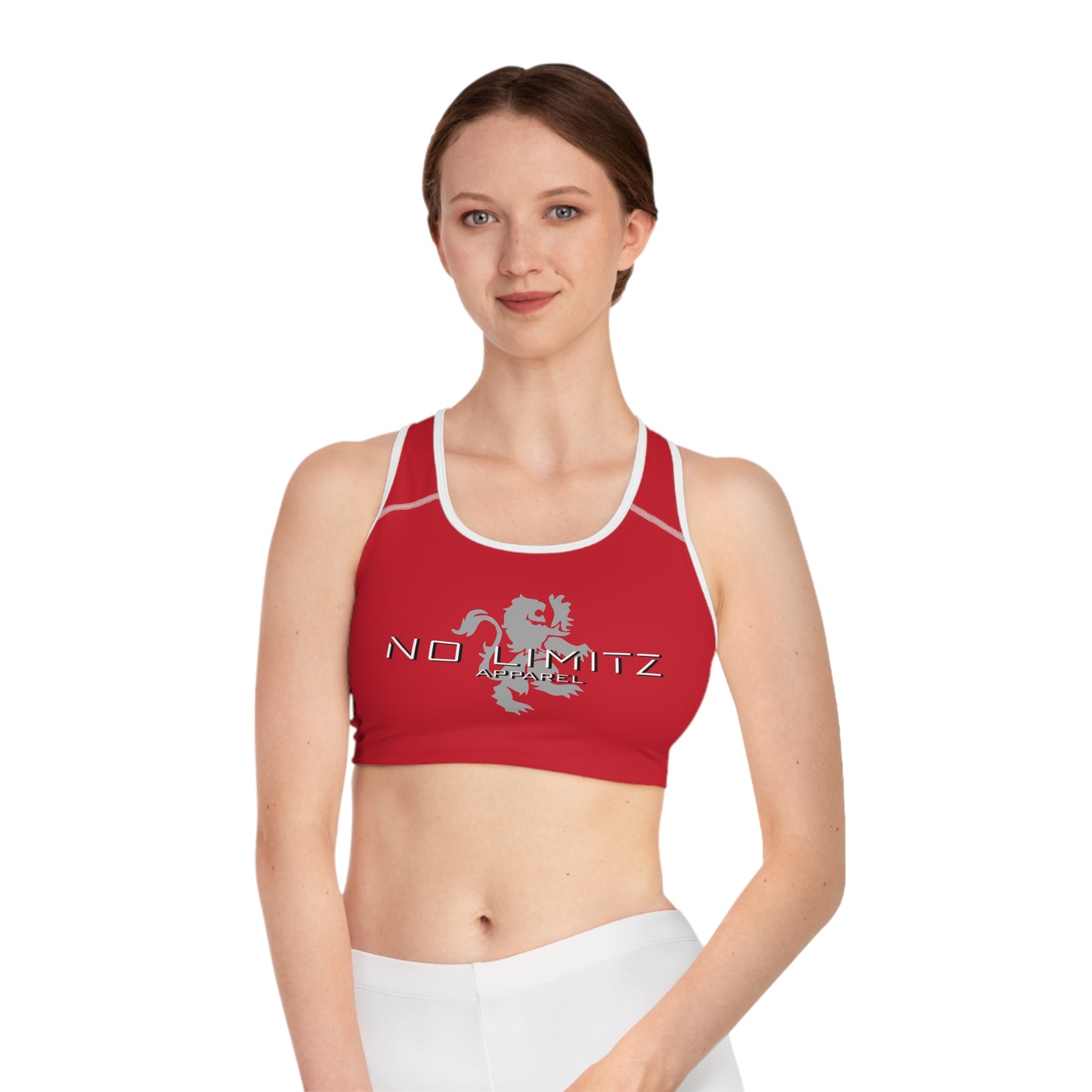 NO LIMITZ Women's Red Sports Bra