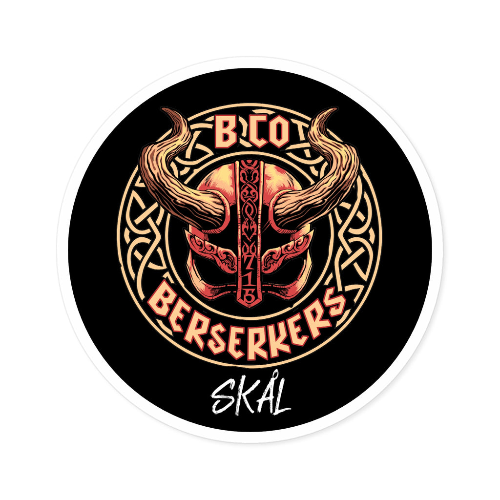 715 Berserkers Round Sticker