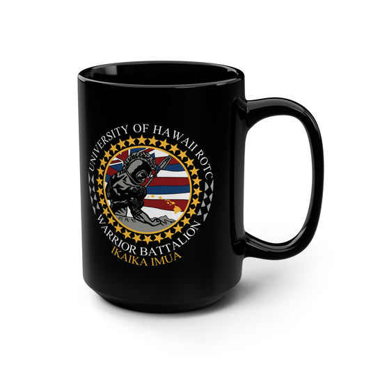 University of Hawaii Army ROTC Black Mug 15oz Coffee Cup