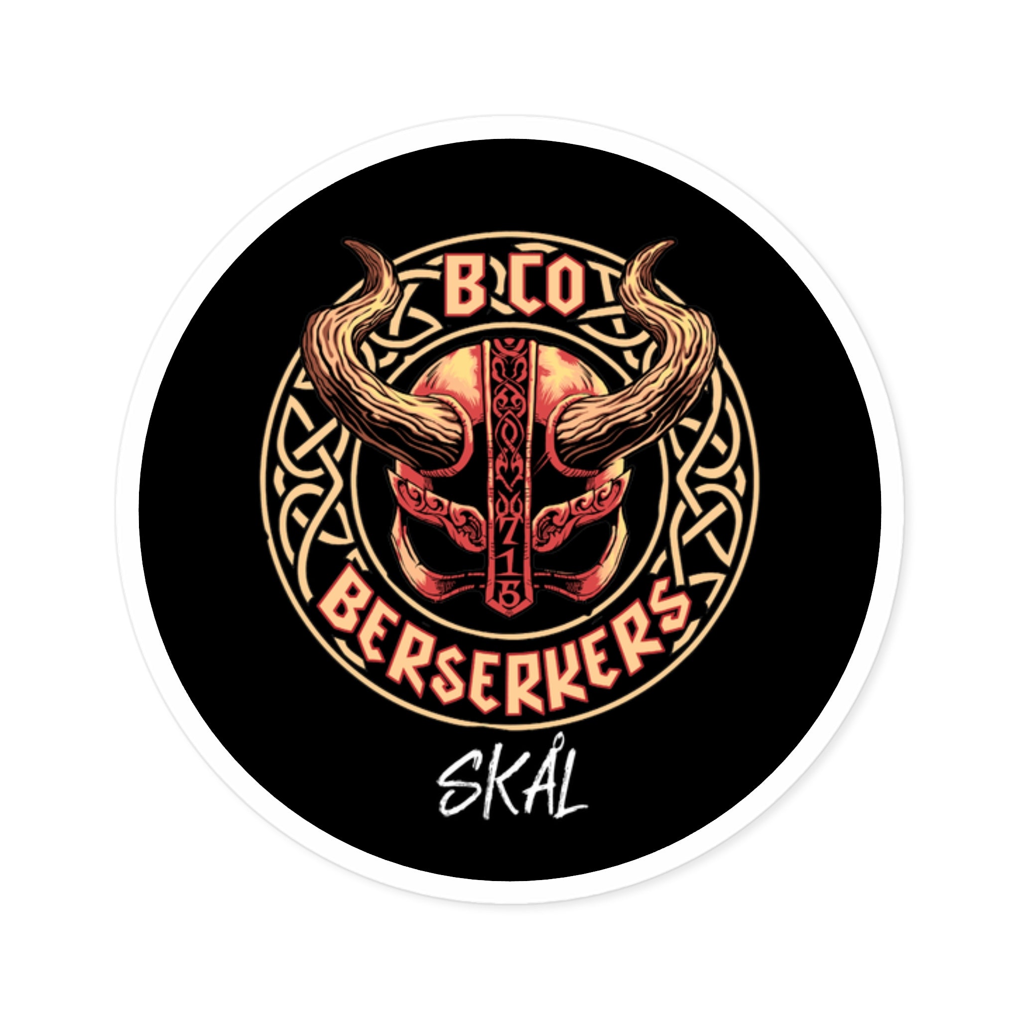 715 Berserkers Round Sticker