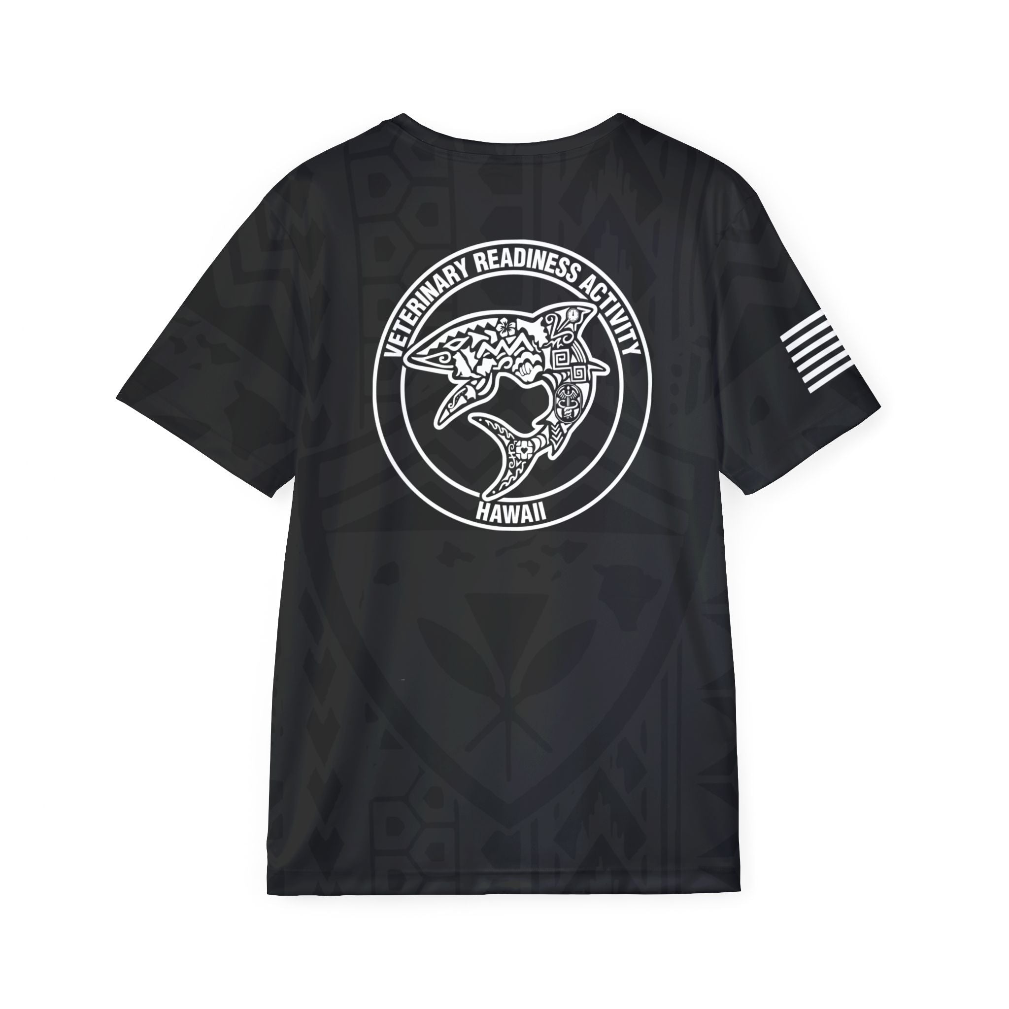 Shaka Sharks Black Silk Tribal PT Shirt V5