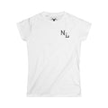 Womens White NL Brand Cotton Tee
