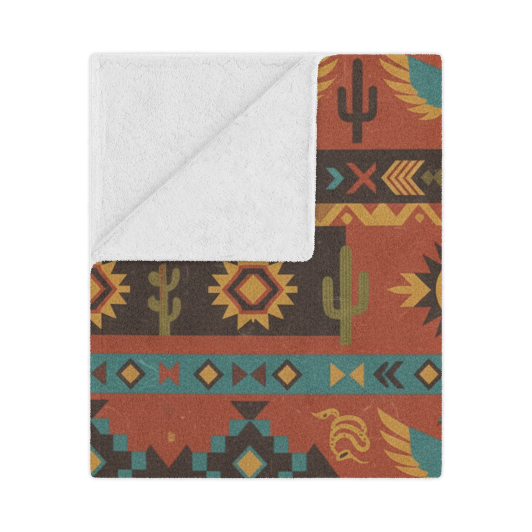 Rustic Southwestern Aztec Blanket with Logo