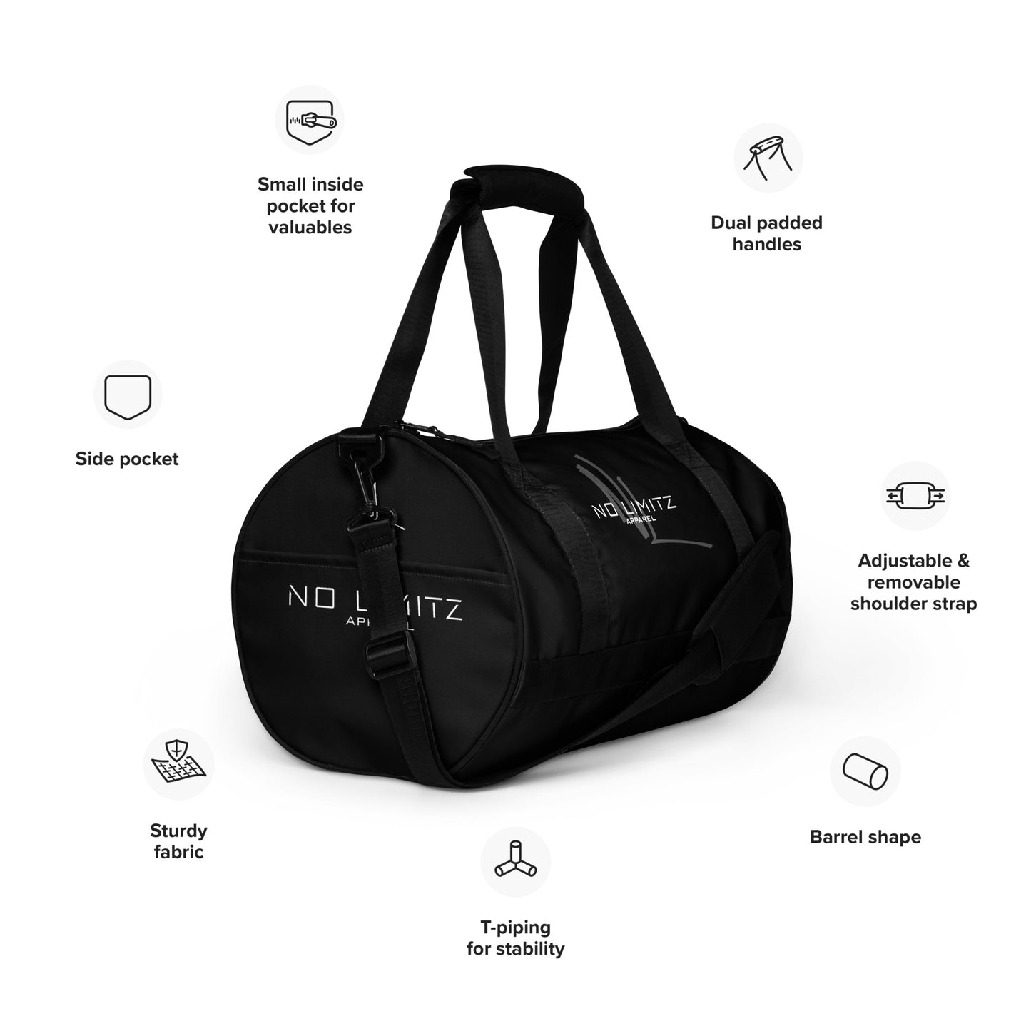 NO LIMITZ gym bag